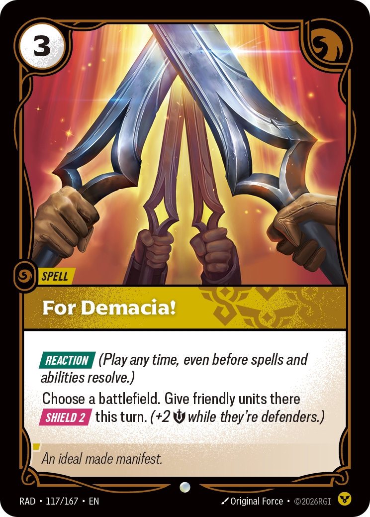 For Demacia! — Riftbound RAD-117/167
