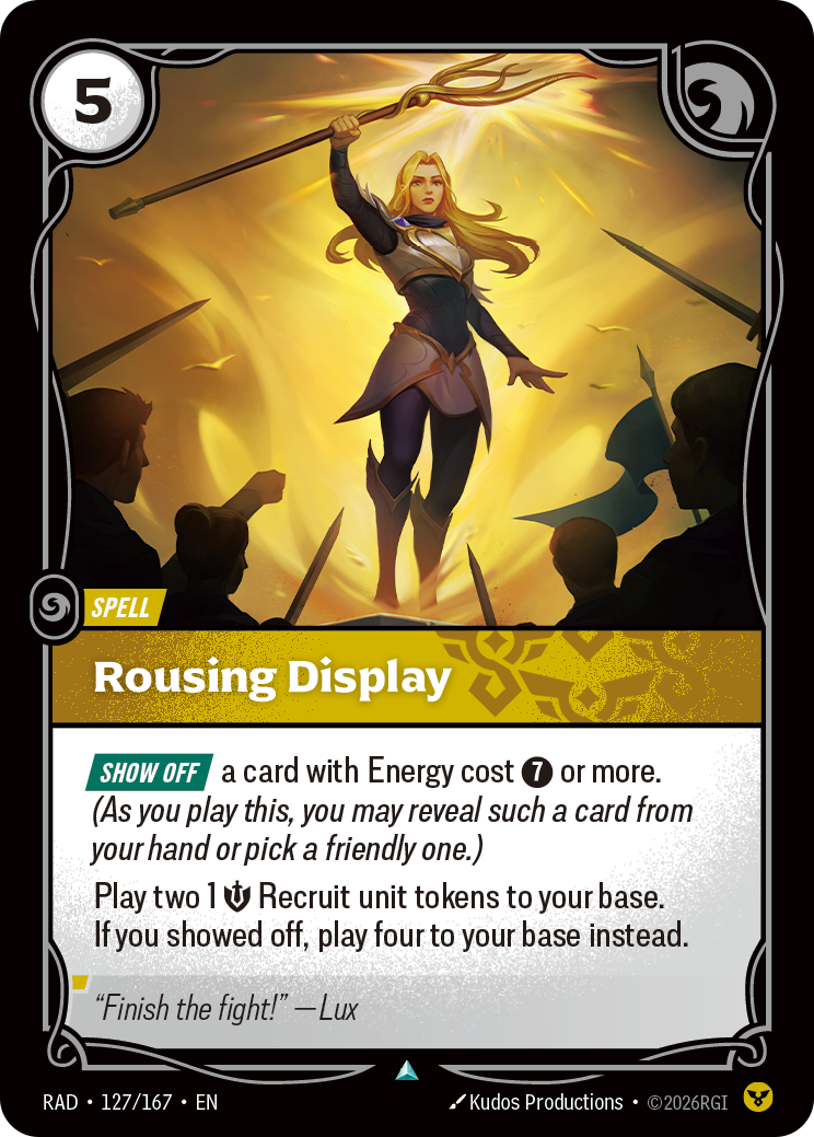 Rousing Display — Riftbound RAD-127/167