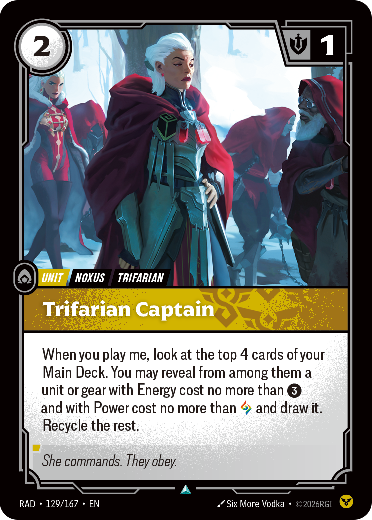 Trifarian Captain — Riftbound RAD-129/167