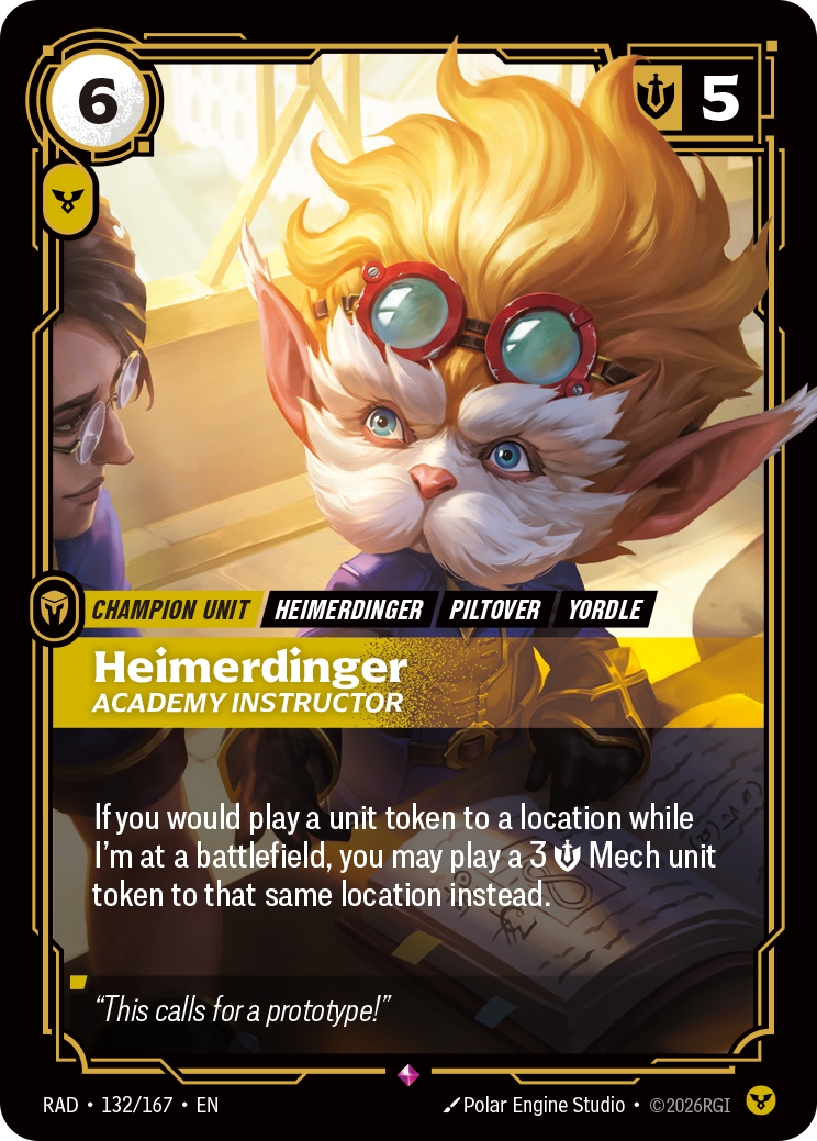 Heimerdinger, Academy Instructor — Riftbound RAD-132/167