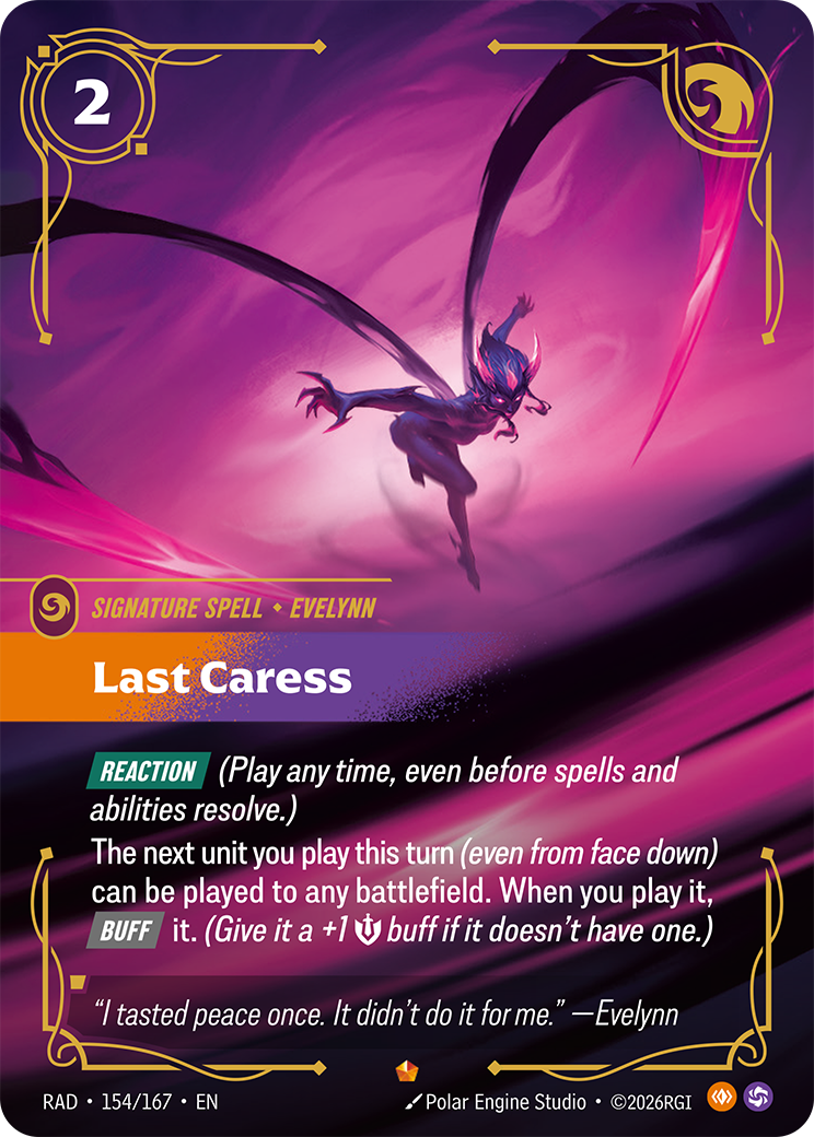 Last Caress — Riftbound RAD-154/167