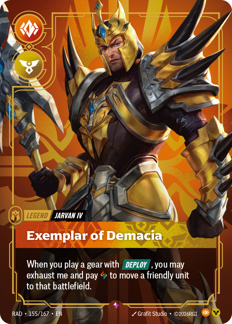 Exemplar of Demacia — Riftbound RAD-155/167