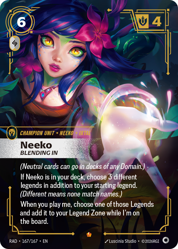 Neeko, Blending In — Riftbound RAD-167/167