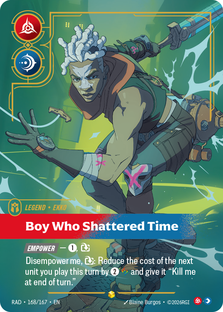 Boy Who Shattered Time — Riftbound RAD-168/167