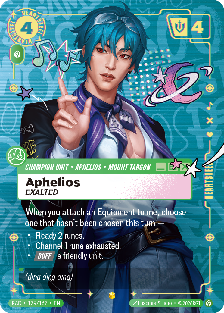 Aphelios, Exalted — Riftbound RAD-179/167