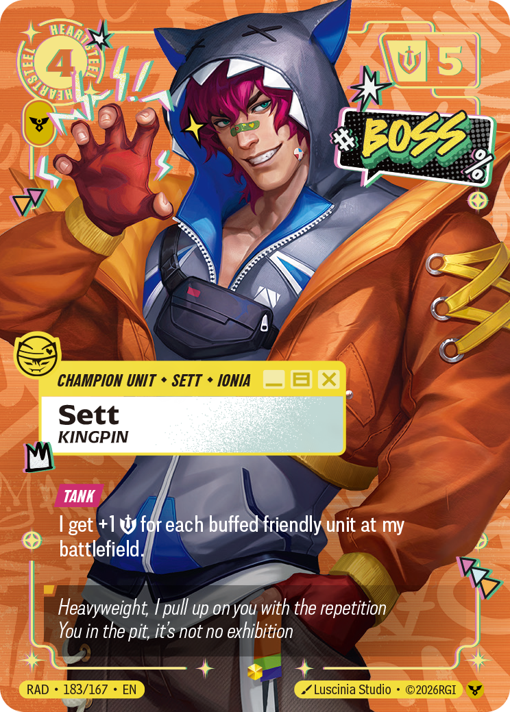 Sett, Kingpin — Riftbound RAD-183/167