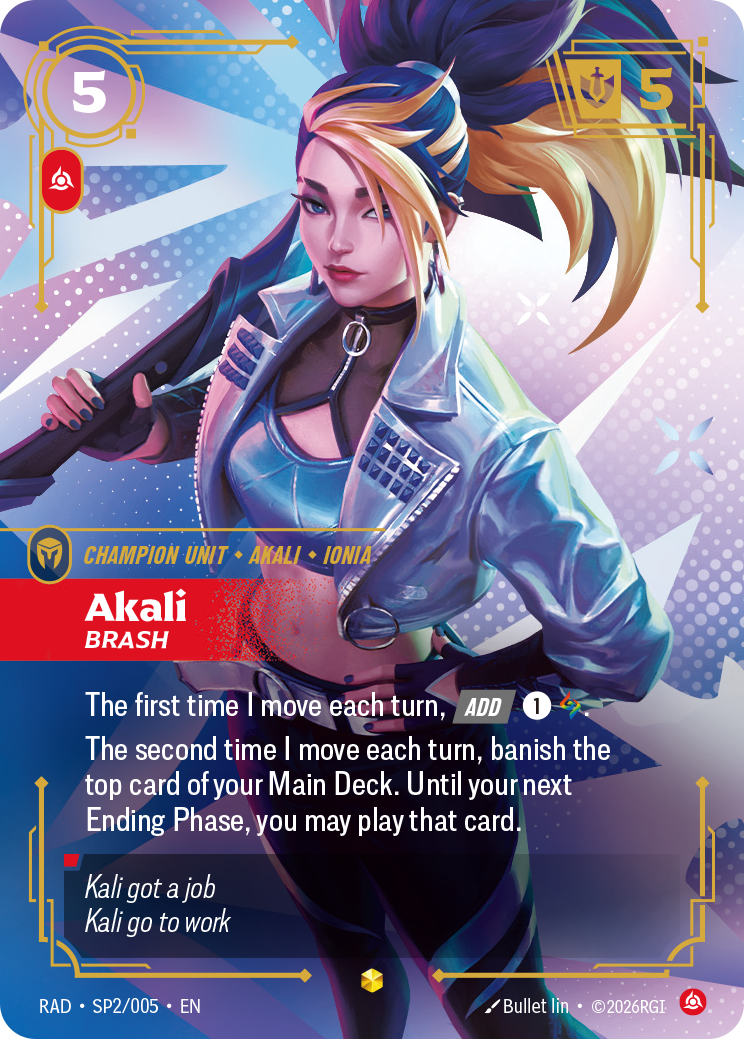 Akali, Brash — Riftbound RAD-SP2/005