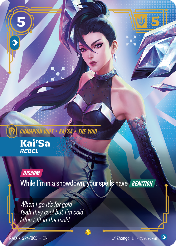 Kai'Sa, Rebel — Riftbound RAD-SP4/005
