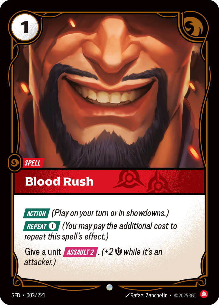 Blood Rush — Riftbound SFD-003/221