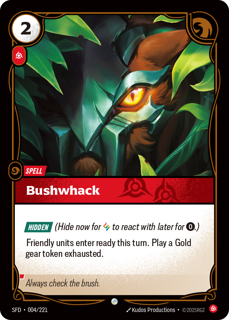 Bushwhack — Riftbound SFD-004/221