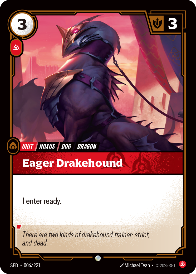 Eager Drakehound — Riftbound SFD-006/221