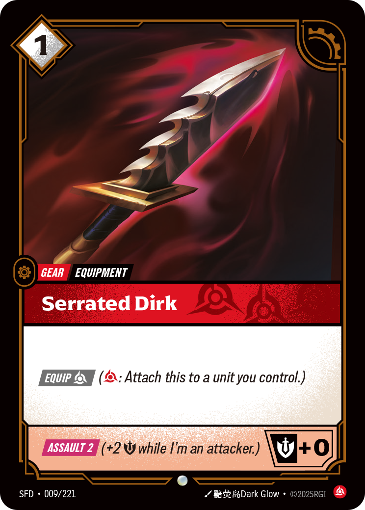 Serrated Dirk — Riftbound SFD-009/221