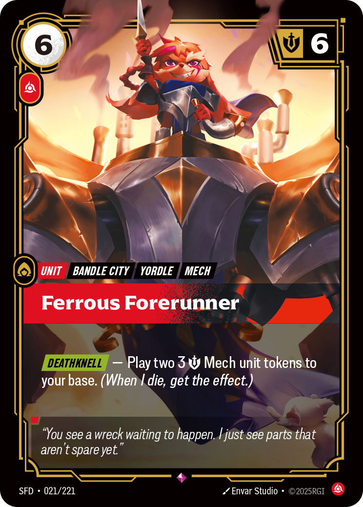 Ferrous Forerunner — Riftbound SFD-021/221