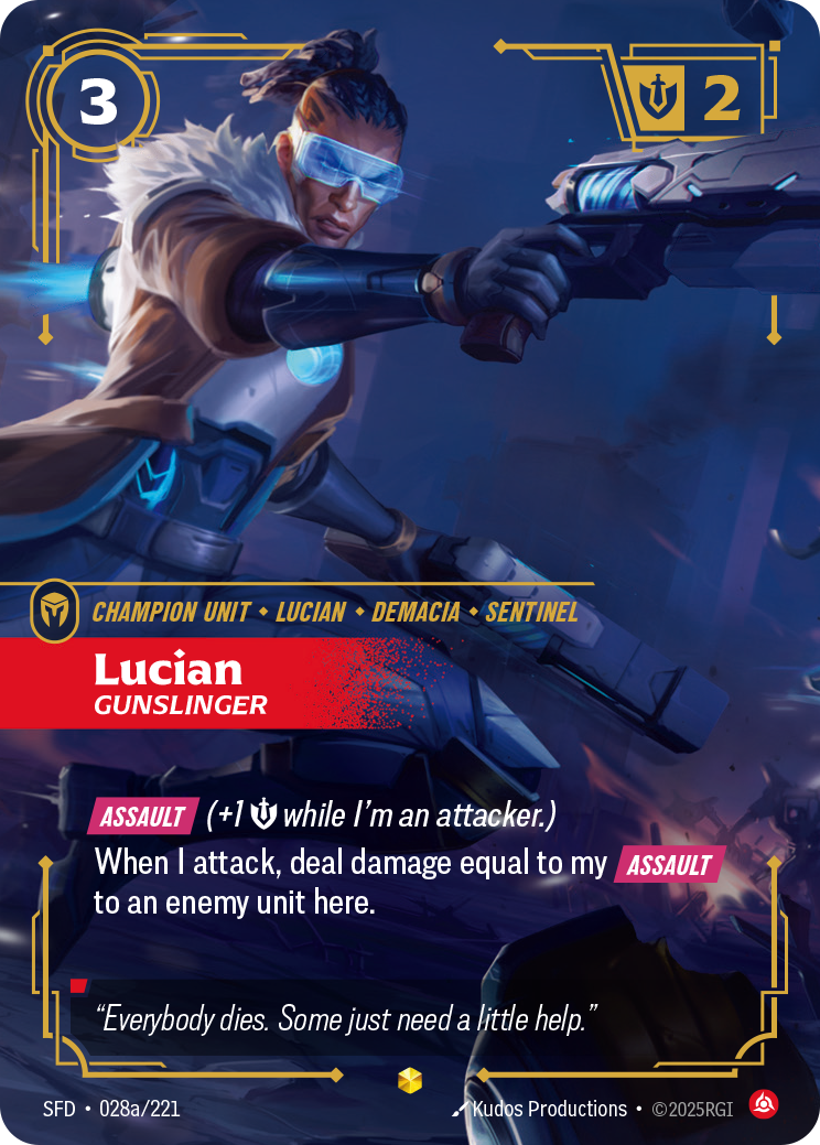 Lucian, Gunslinger — Riftbound SFD-028a/221