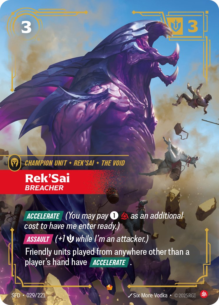 Rek'Sai, Breacher — Riftbound SFD-029/221