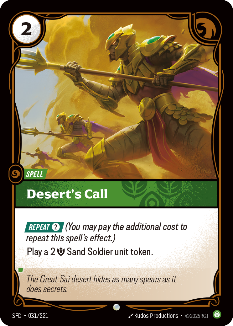 Desert's Call — Riftbound SFD-031/221