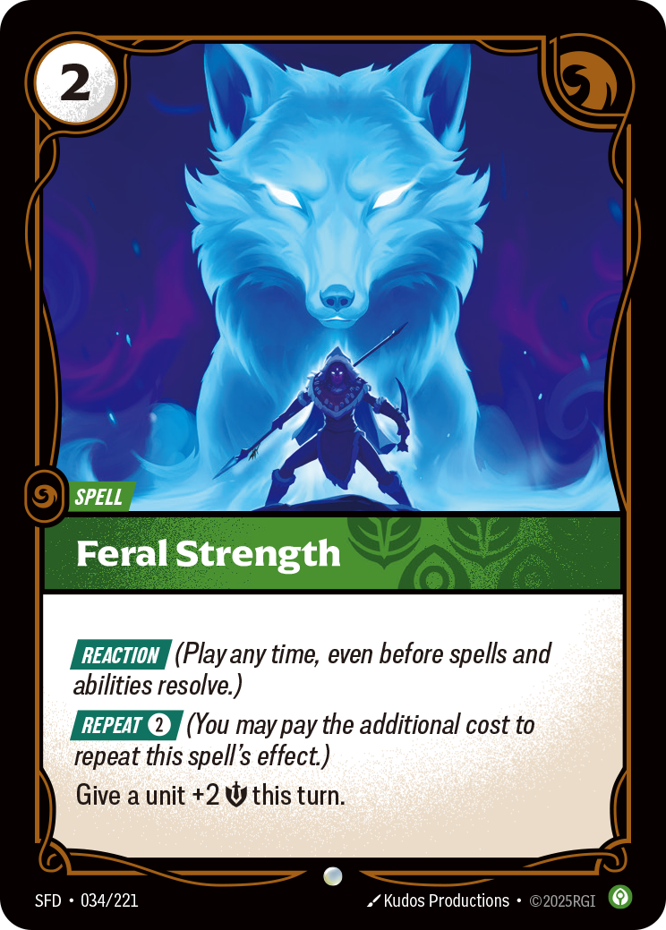 Feral Strength — Riftbound SFD-034/221