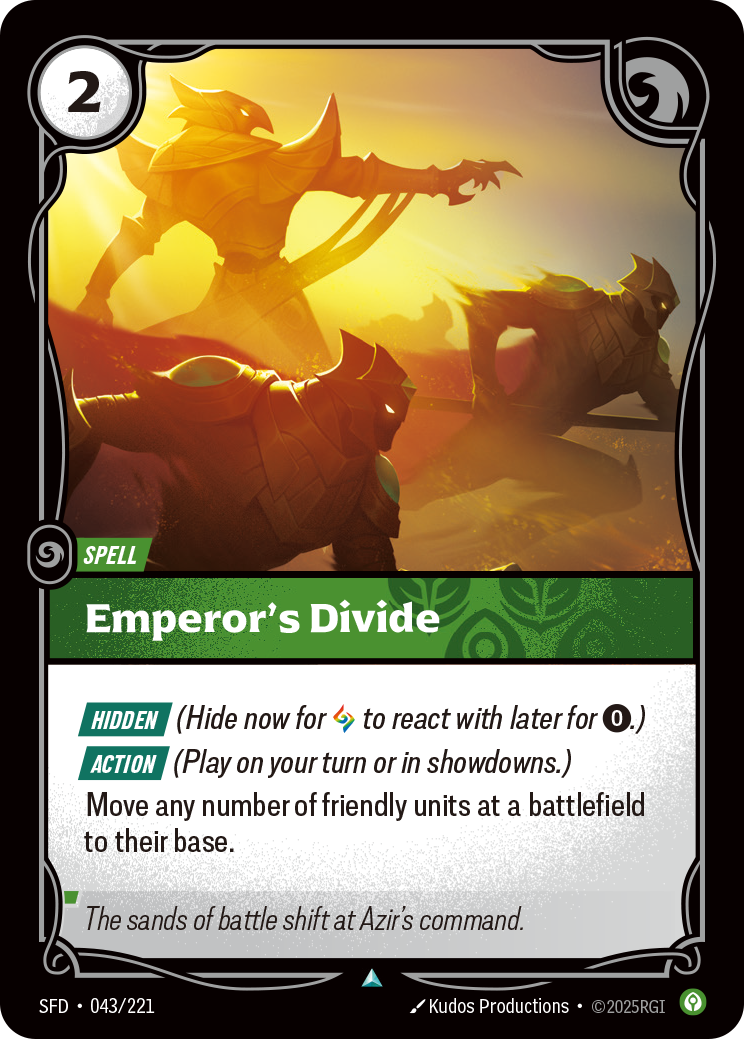 Emperor's Divide — Riftbound SFD-043/221