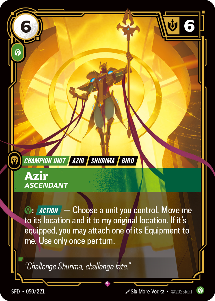 Azir, Ascendant — Riftbound SFD-050/221