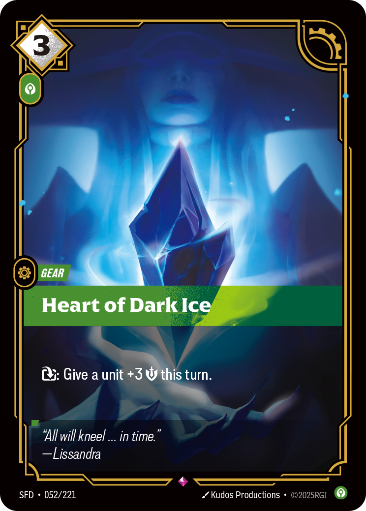 Heart of Dark Ice — Riftbound SFD-052/221