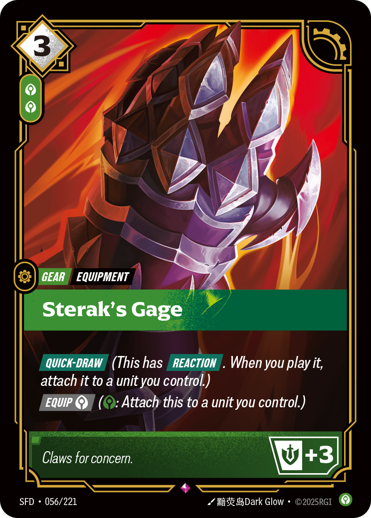 Sterak's Gage — Riftbound SFD-056/221