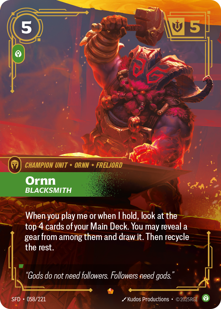 Ornn, Blacksmith — Riftbound SFD-058/221