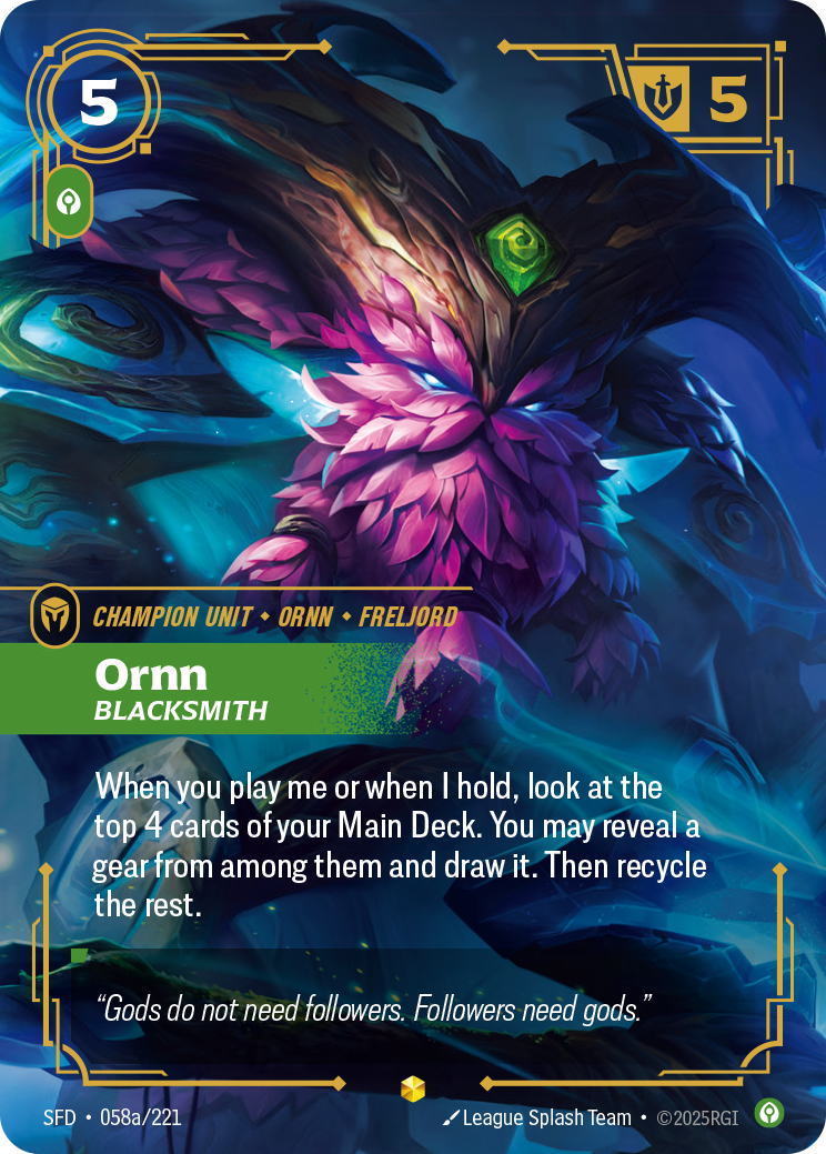 Ornn, Blacksmith — Riftbound SFD-058a/221