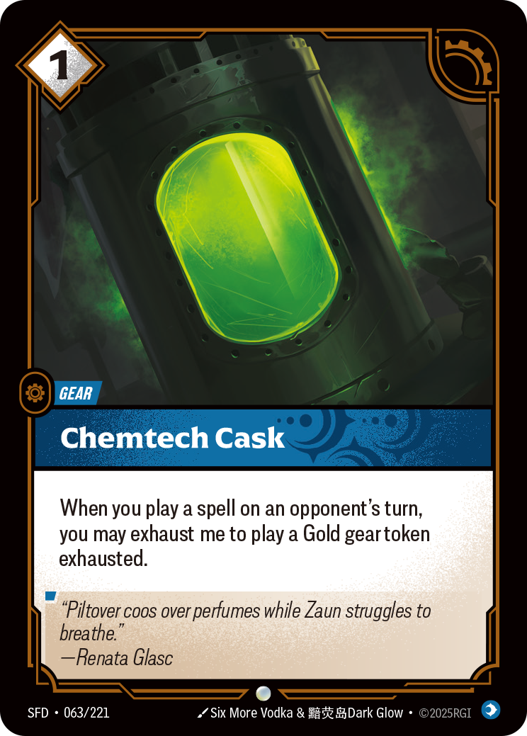 Chemtech Cask — Riftbound SFD-063/221