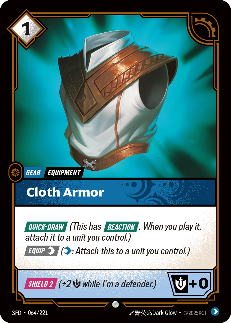 Cloth Armor — Riftbound SFD-064/221
