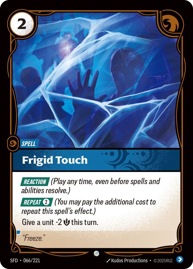 Frigid Touch — Riftbound SFD-066/221