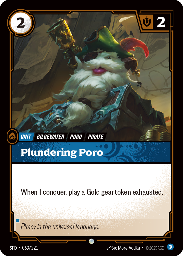 Plundering Poro — Riftbound SFD-069/221