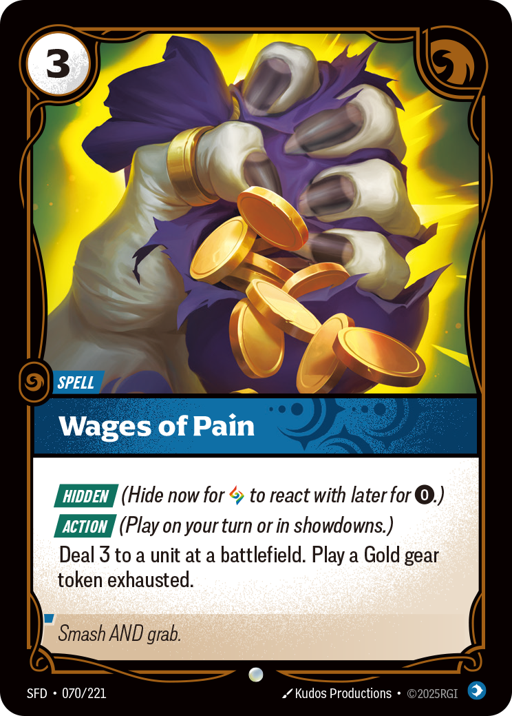 Wages of Pain — Riftbound SFD-070/221
