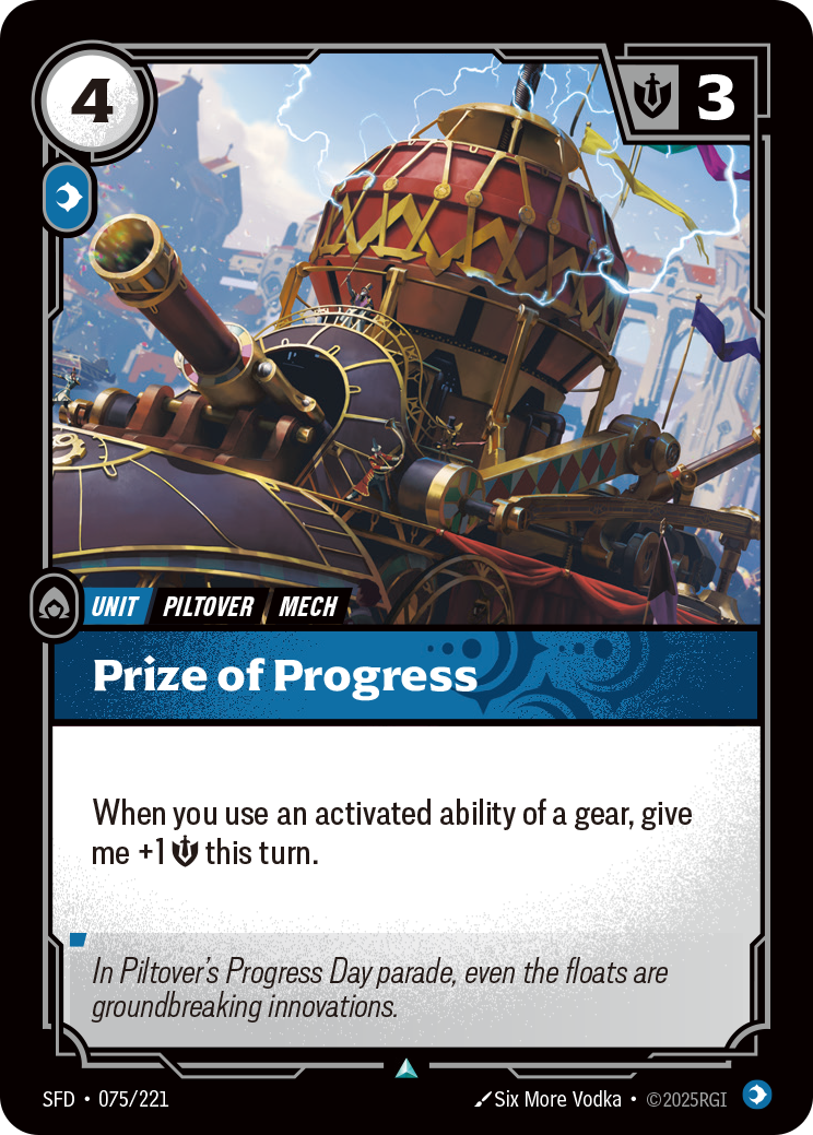 Prize of Progress — Riftbound SFD-075/221