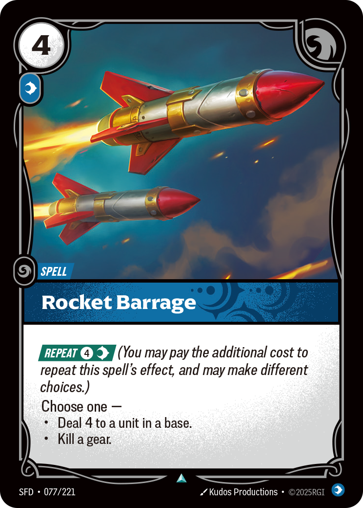 Rocket Barrage — Riftbound SFD-077/221