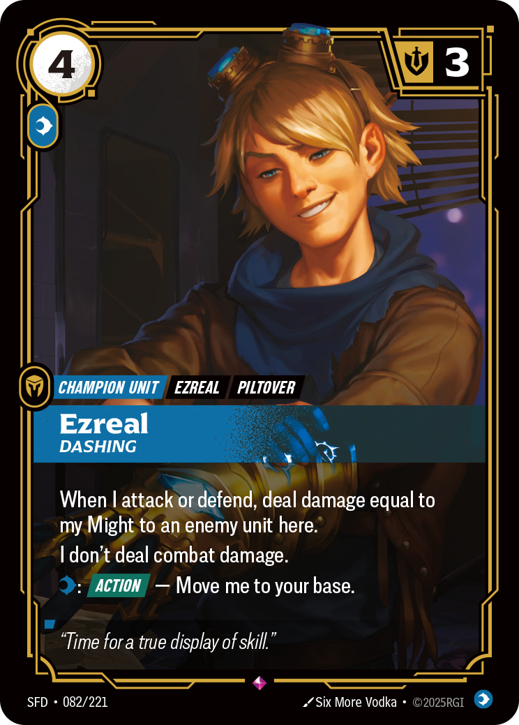 Ezreal, Dashing — Riftbound SFD-082/221