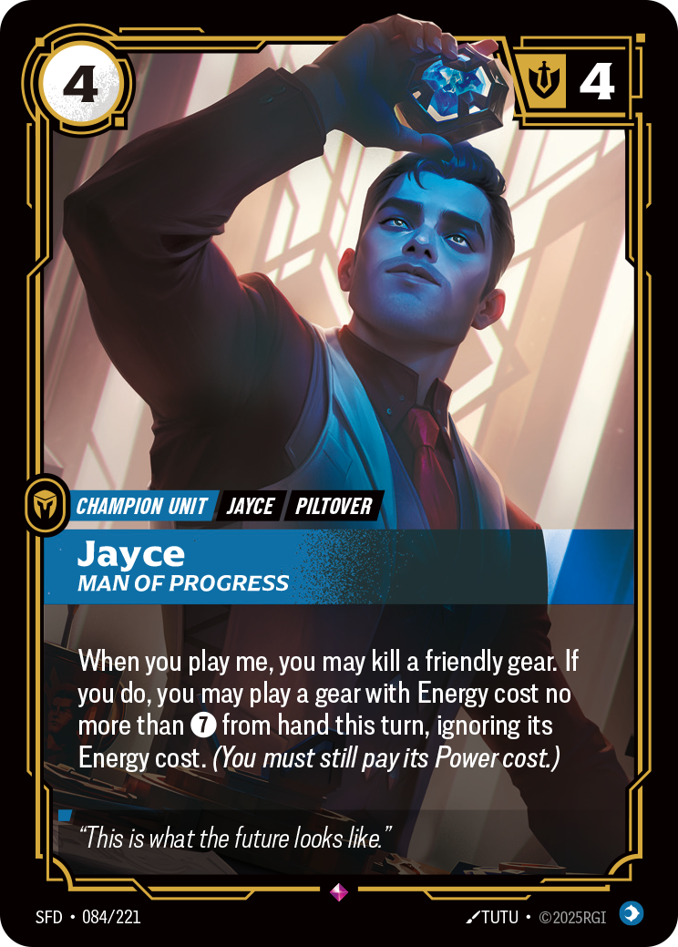 Jayce, Man of Progress — Riftbound SFD-084/221