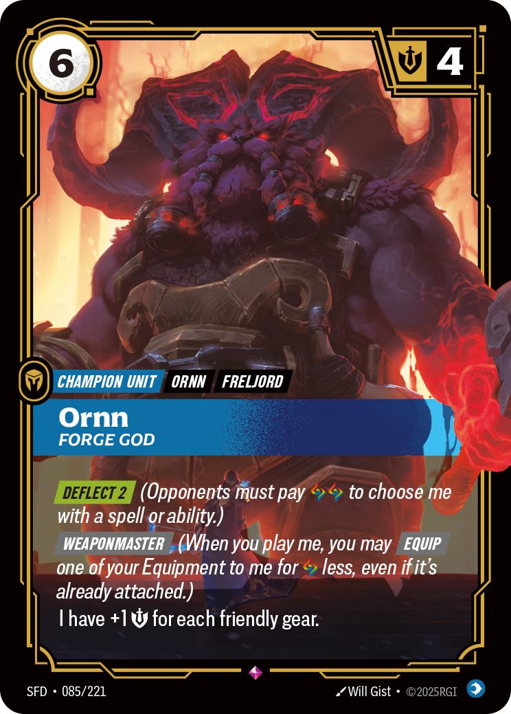 Ornn, Forge God — Riftbound SFD-085/221