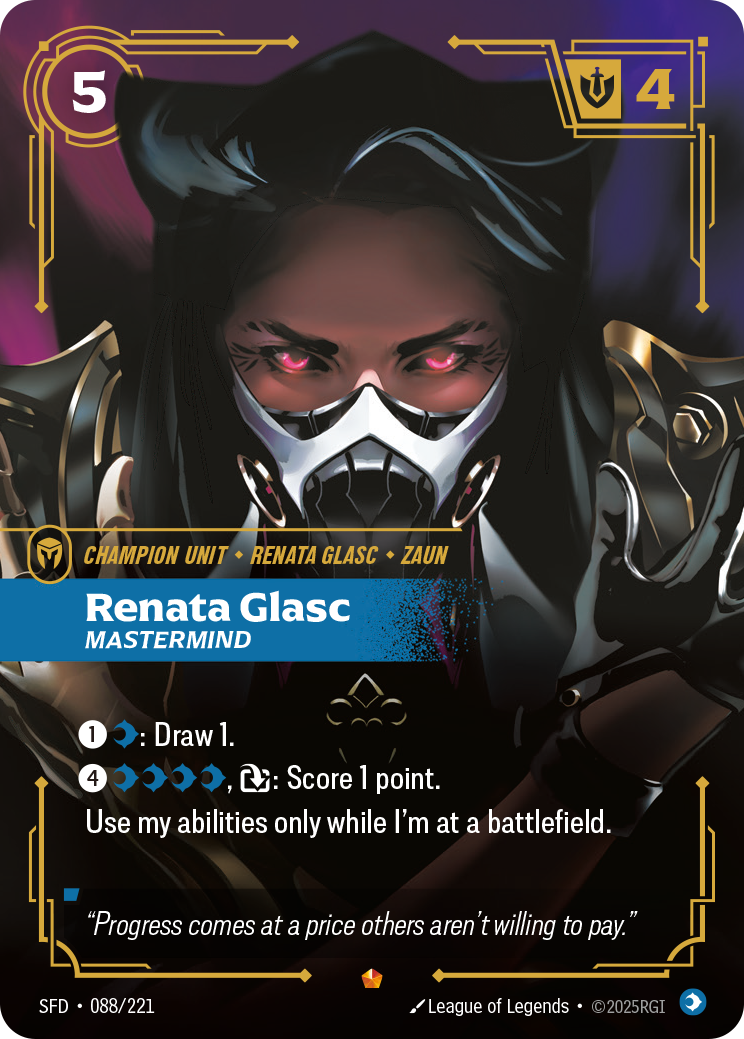 Renata Glasc, Mastermind — Riftbound SFD-088/221