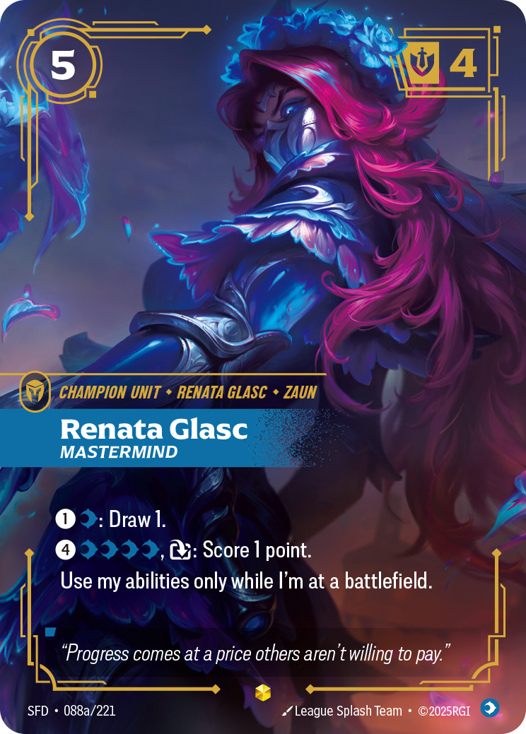 Renata Glasc, Mastermind — Riftbound SFD-088a/221