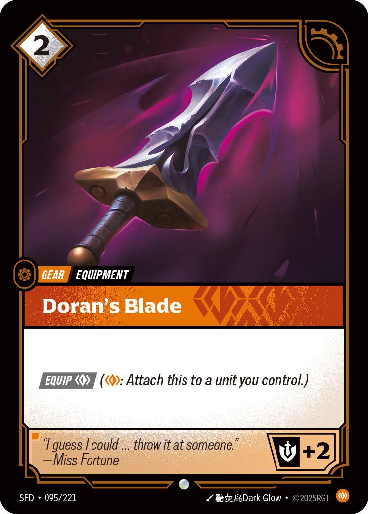 Doran's Blade — Riftbound SFD-095/221
