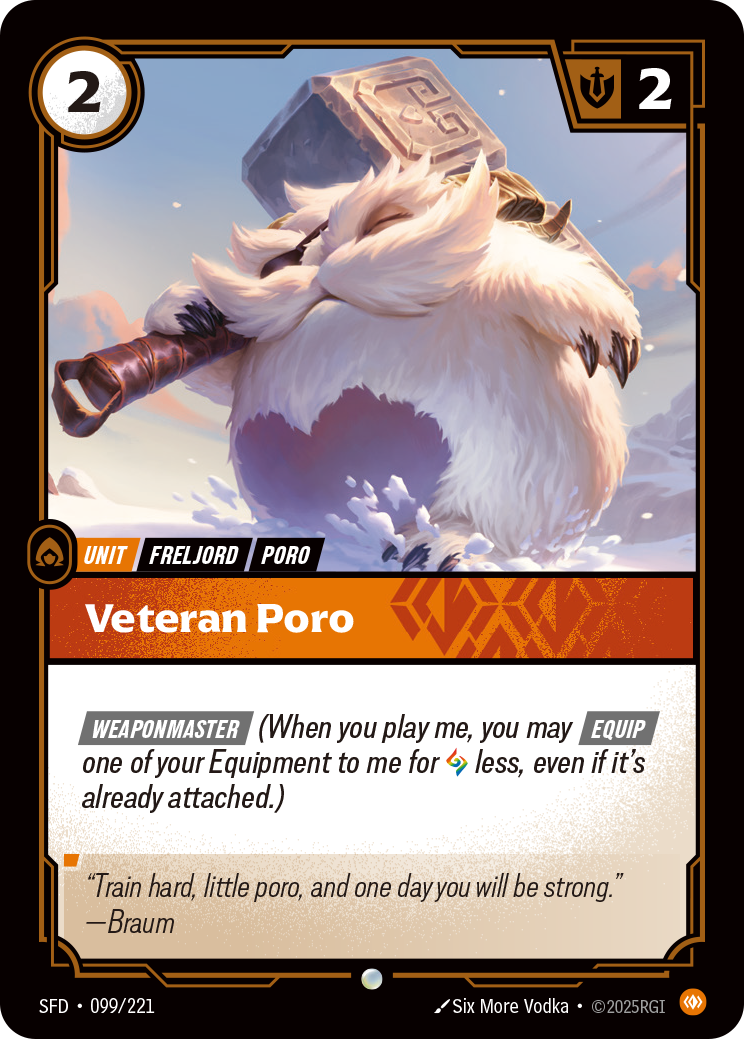 Veteran Poro — Riftbound SFD-099/221