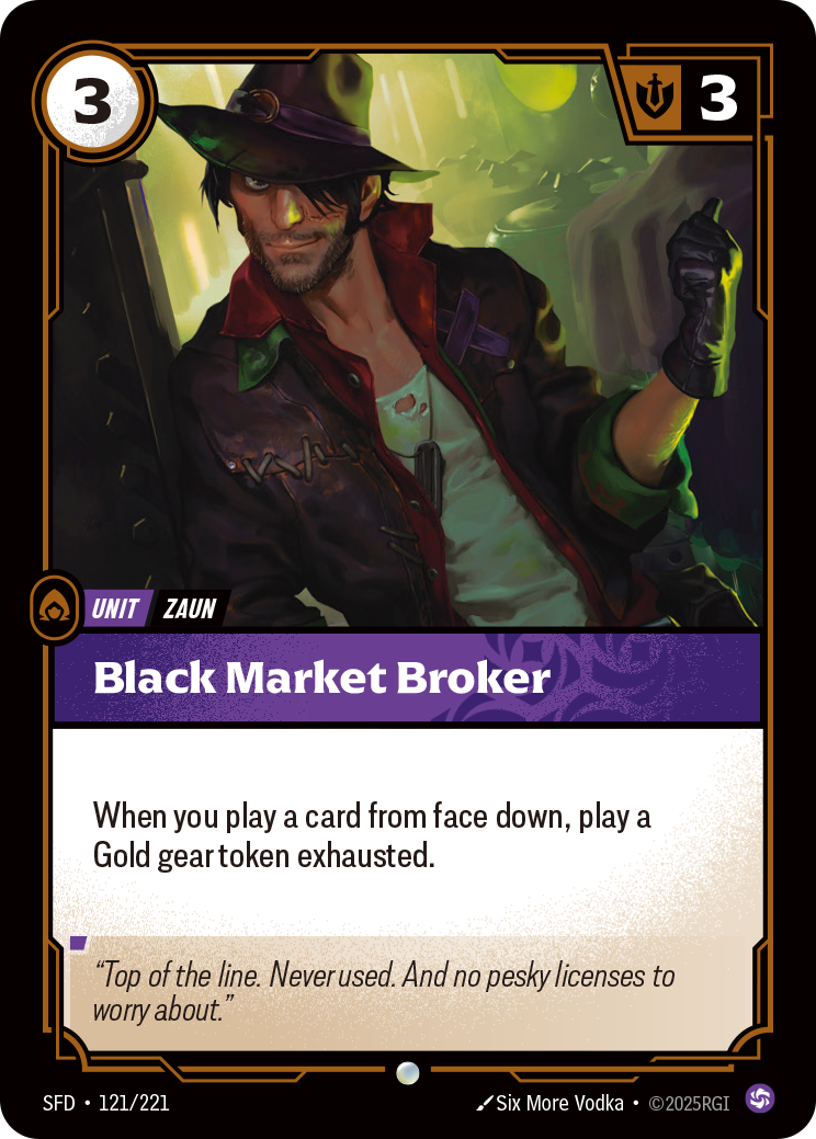 Black Market Broker — Riftbound SFD-121/221