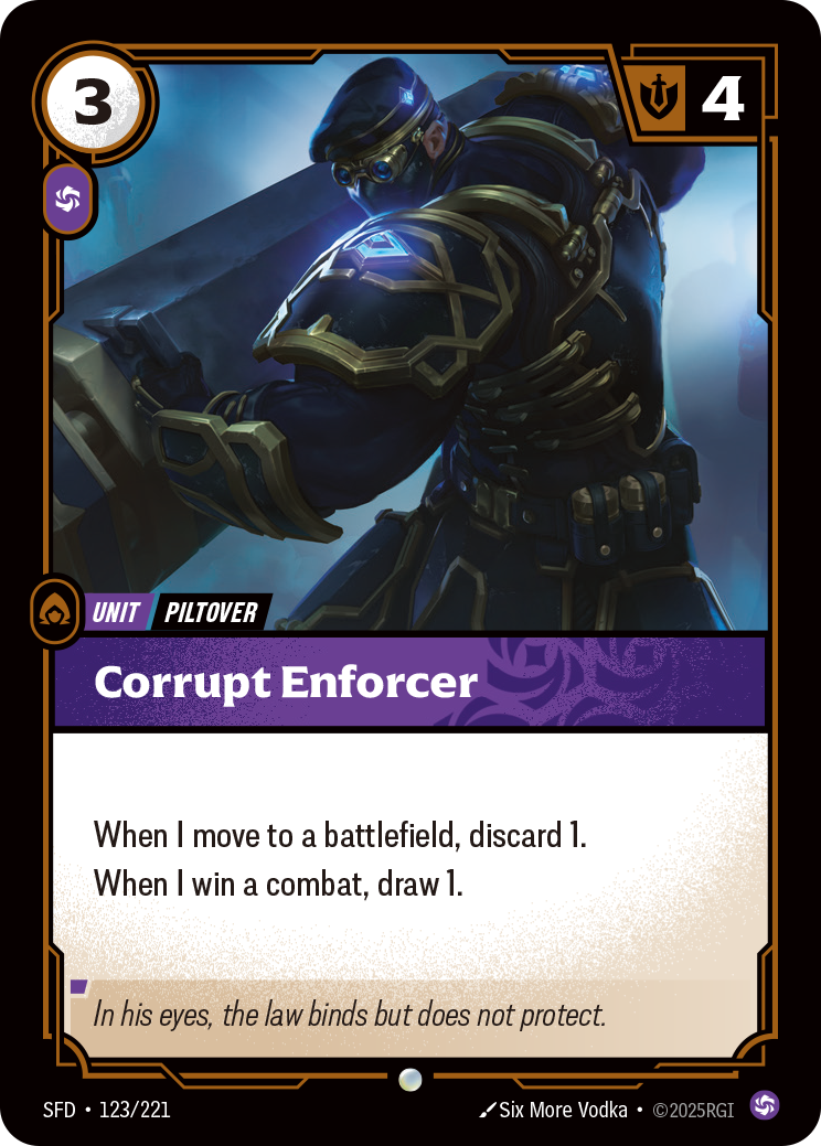 Corrupt Enforcer — Riftbound SFD-123/221