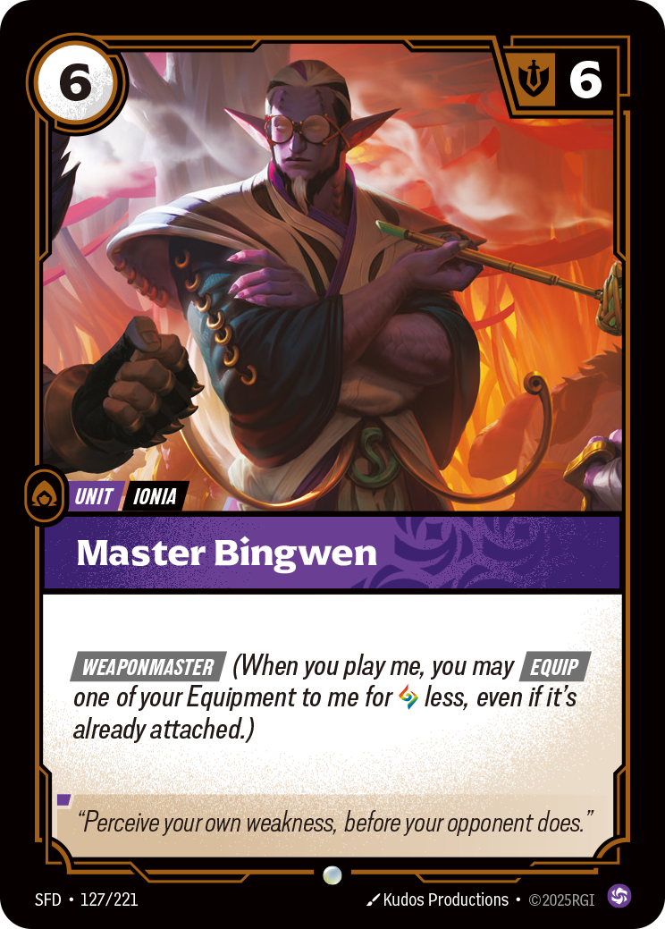 Master Bingwen — Riftbound SFD-127/221