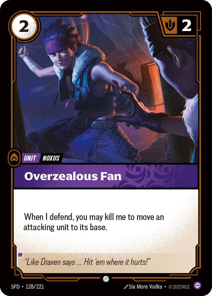 Overzealous Fan — Riftbound SFD-128/221