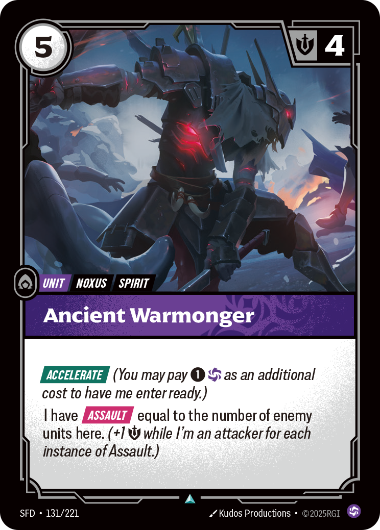 Ancient Warmonger — Riftbound SFD-131/221