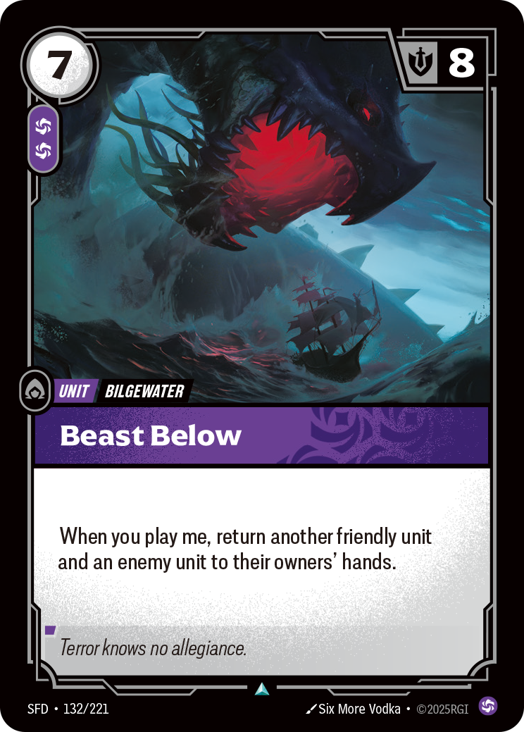 Beast Below — Riftbound SFD-132/221