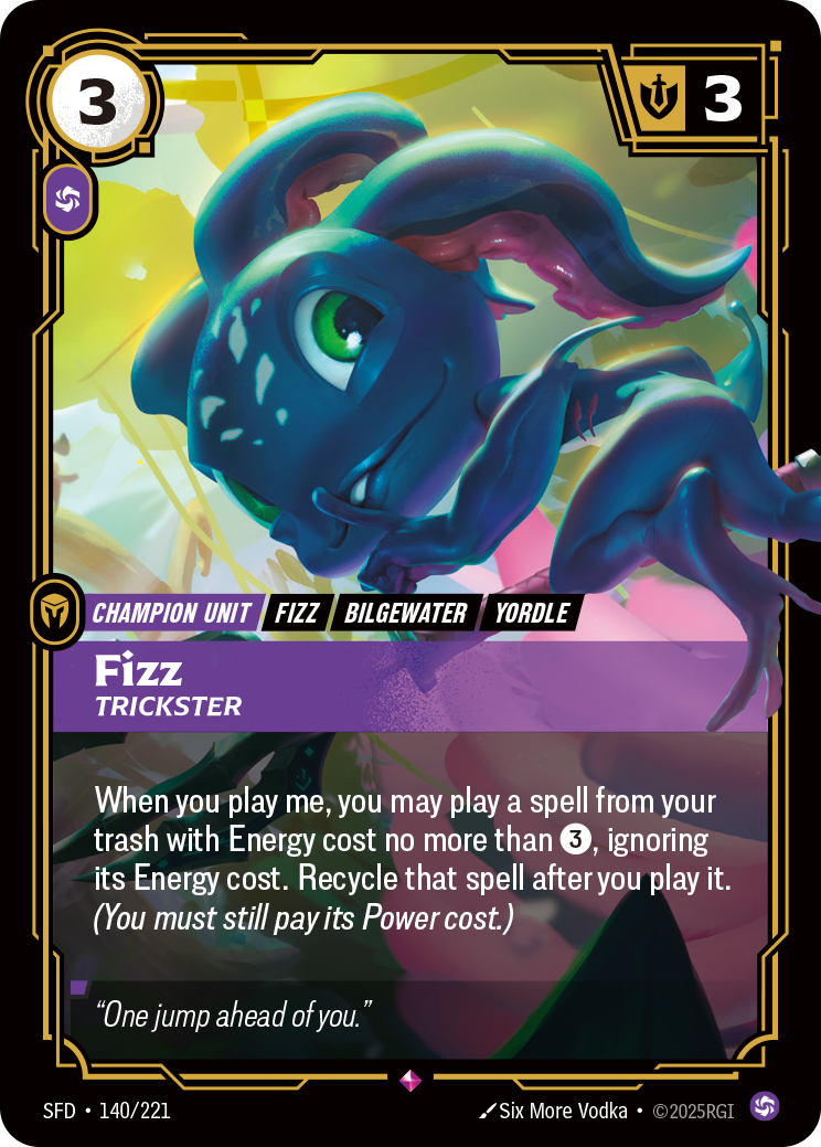 Fizz, Trickster — Riftbound SFD-140/221
