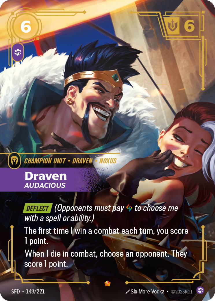 Draven, Audacious — Riftbound SFD-148/221