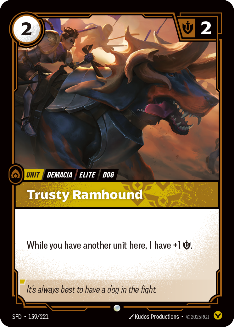 Trusty Ramhound — Riftbound SFD-159/221
